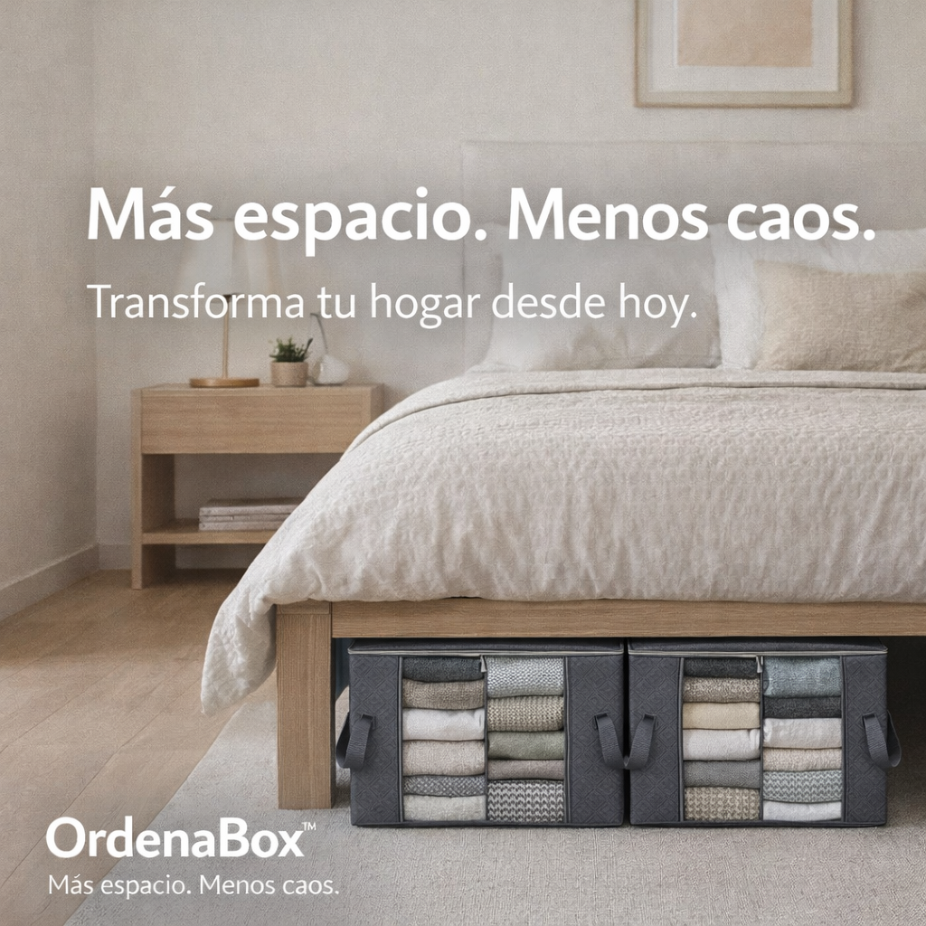 🟢 OrdenaBox™ “Más espacio. Menos caos.” + OBSEQUIO 🎁