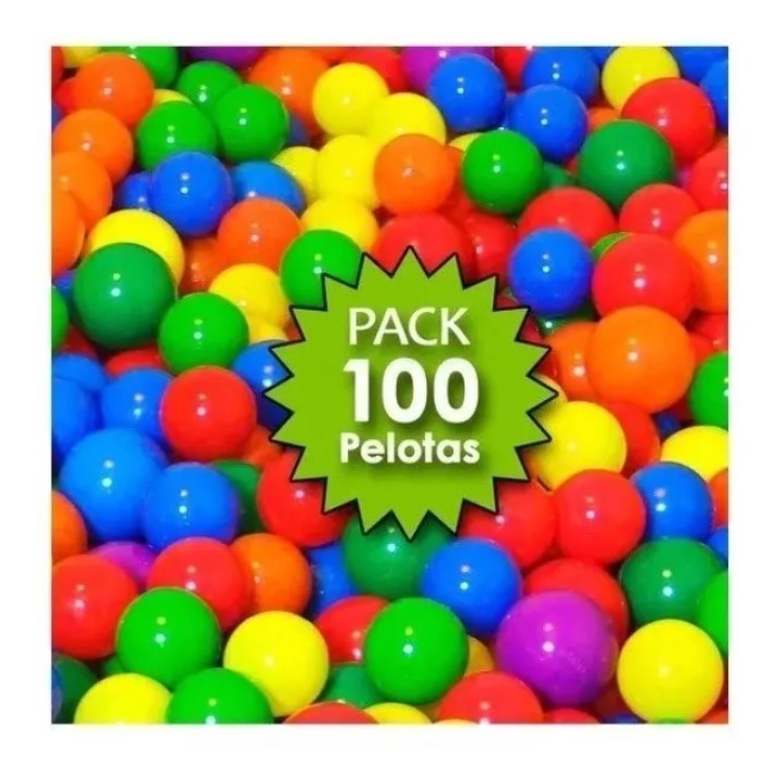 Pack 100 Pelotas Plasticas Para Piscina