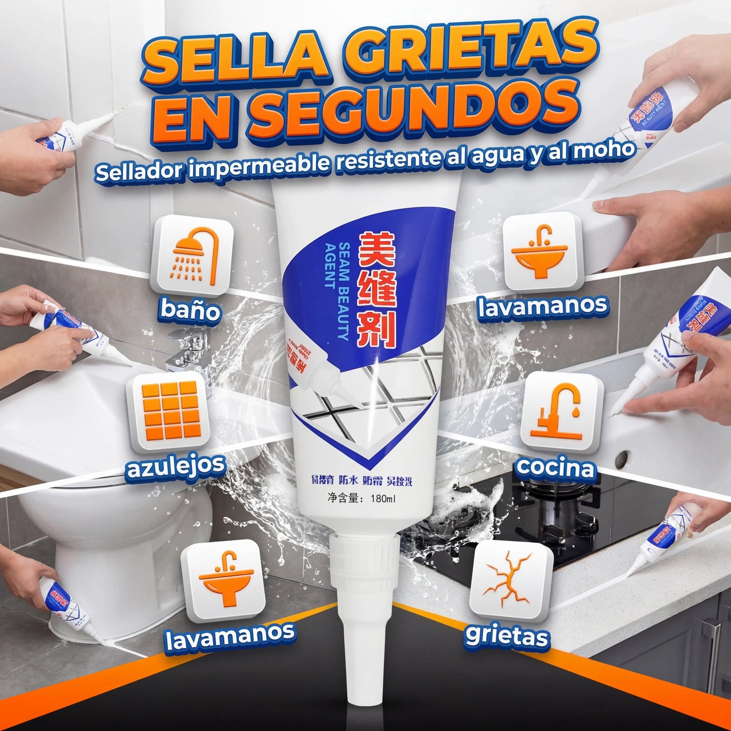 SealFix Pro™️ Sella grietas. Bloquea la humedad + OBSEQUIO 🎁