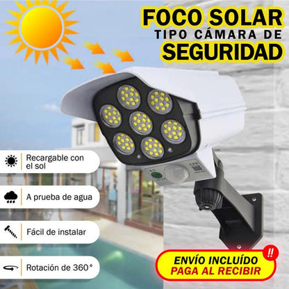 LÁMPARA TIPO CÁMARA SOLAR CON SENSOR