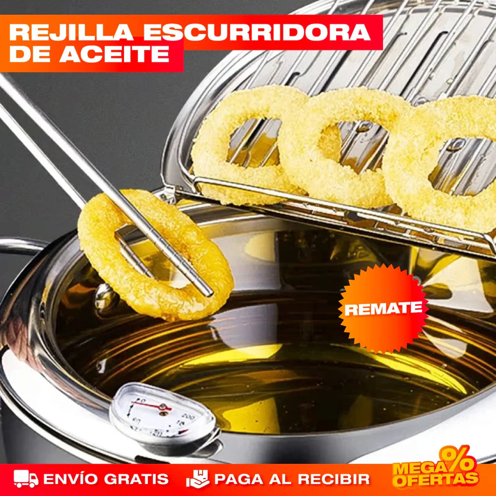 Olla Freidora Japonesa 🍤 + Ebook GRATIS🎁: Secretos del Crocante Perfecto