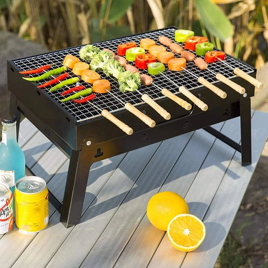 🌄 BBQ GO™ – El Asador Portátil Que Va Contigo