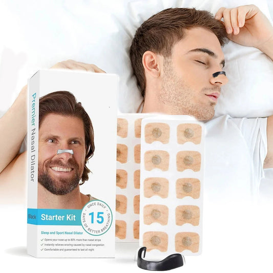 RESPIRAPLUS®️ Banda Nasal Respiración Avanzada ¿Te cuesta respirar por la nariz, roncas o amaneces cansado?