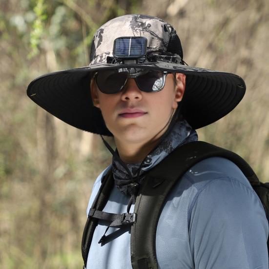 Sombrero Solar SolarBreeze®️ | Ventilador integrado y protección UV avanzada