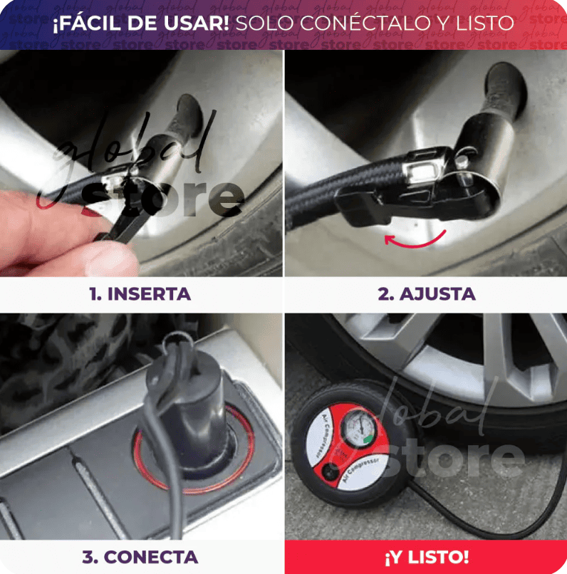 Inflador de Neumáticos Portátil