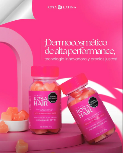 ROSA HAIR®️ | Gomitas para el crecimiento Capilar