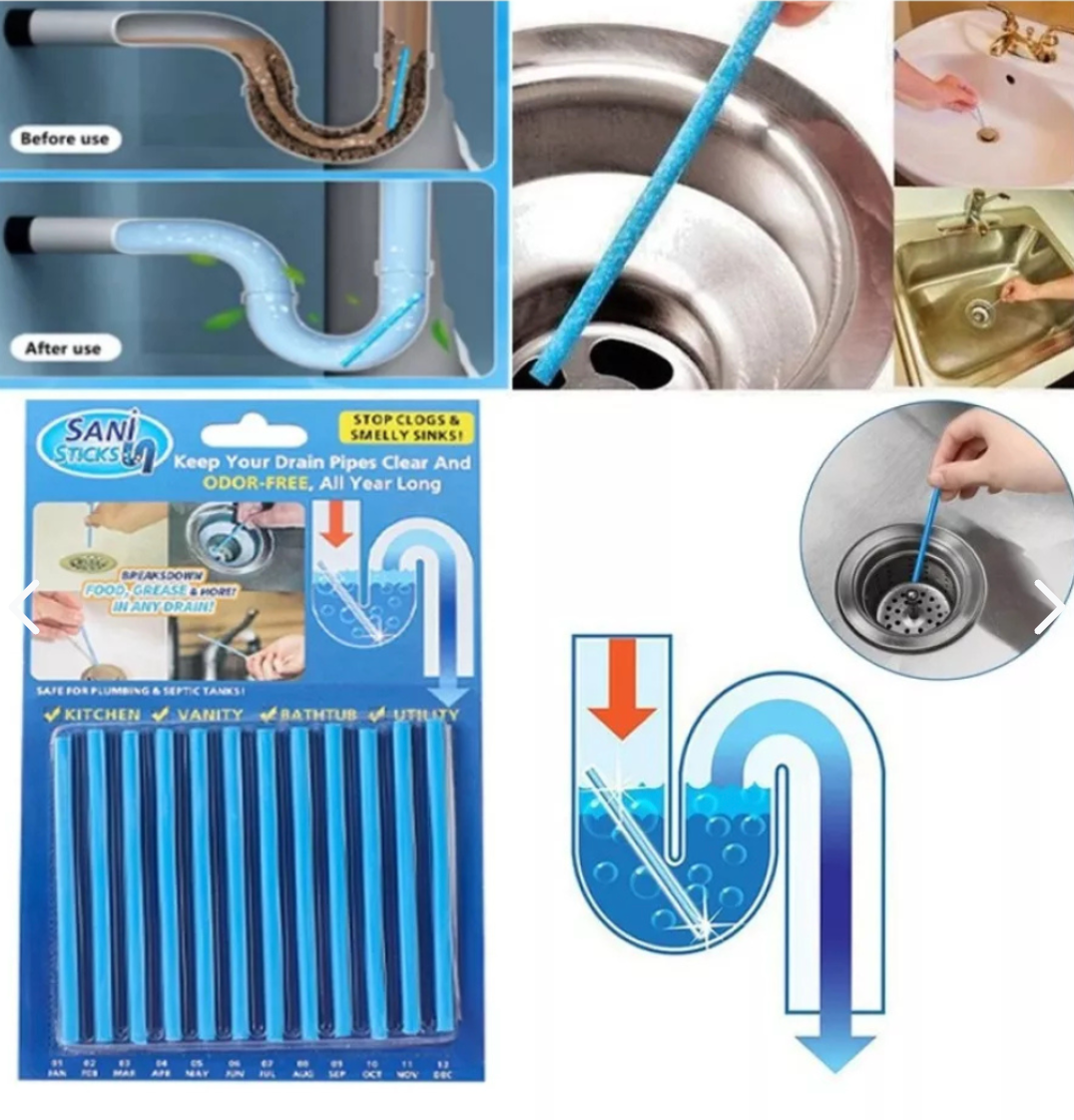 Pack De 12 Palillos Limpiadores Drenaje
