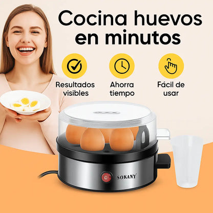 Hervidor De Huevos Electrico 6 Puestos + Ebook Premium +100 Recetas Deliciosas GRATIS🎁