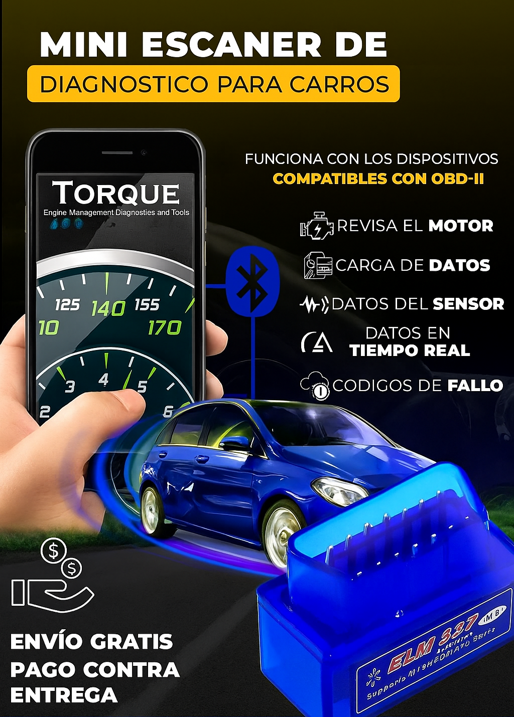 🚗 SCANPRO ELM327 – TU MECÁNICO PERSONAL EN EL BOLSILLO