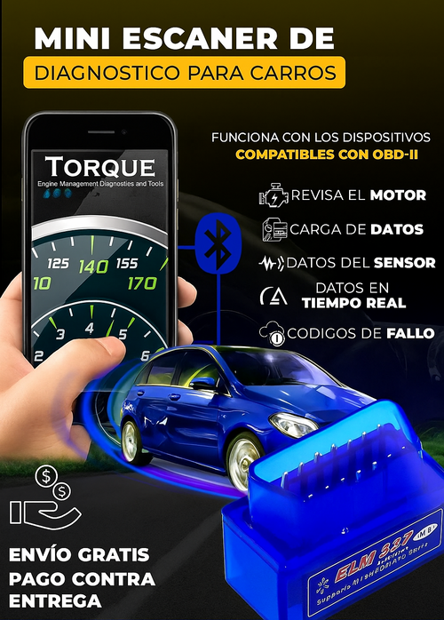 🚗 SCANPRO ELM327 – TU MECÁNICO PERSONAL EN EL BOLSILLO