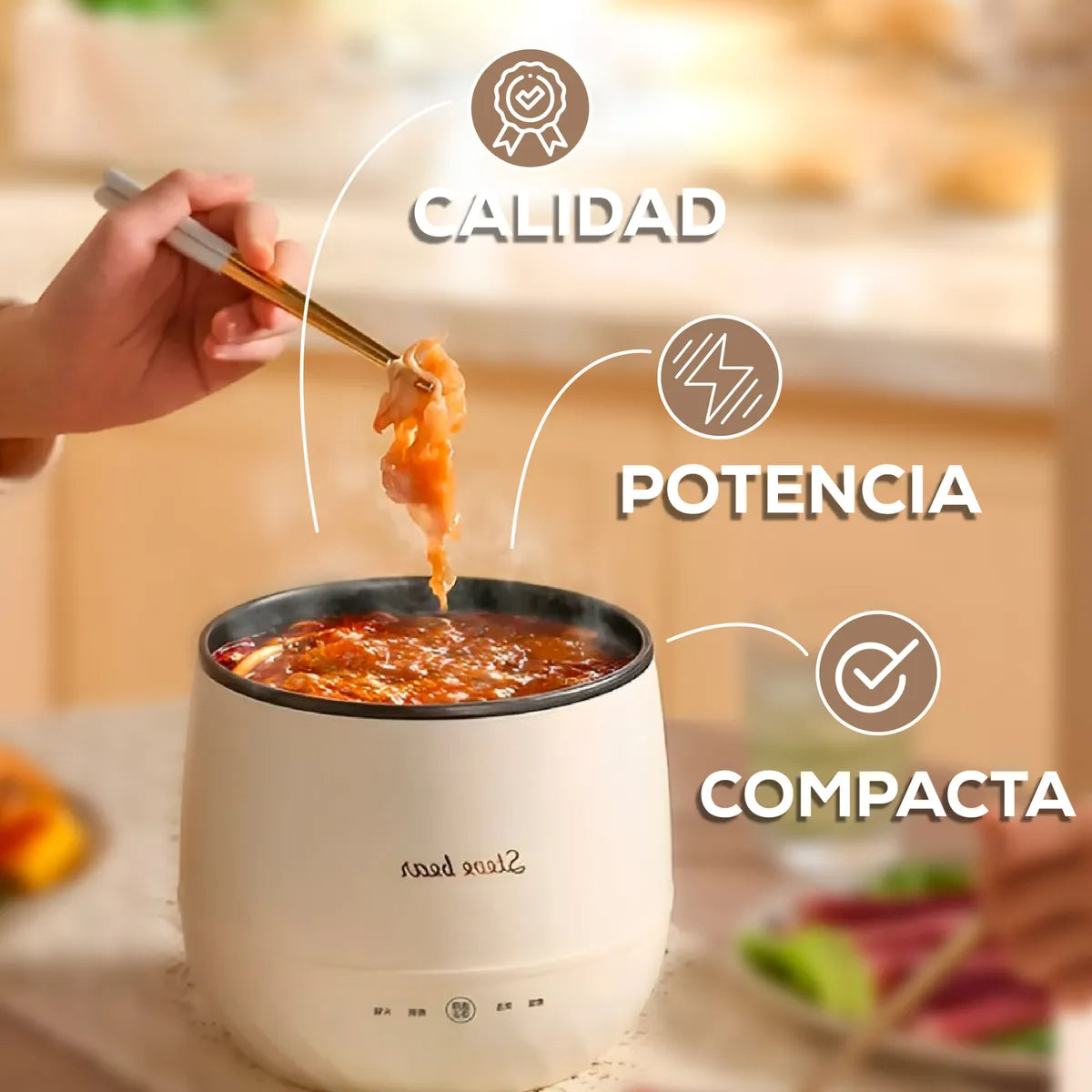 Olla Multifuncional Coreana + Ebook GRATIS🎁: Secretos de la Cocción Perfecta