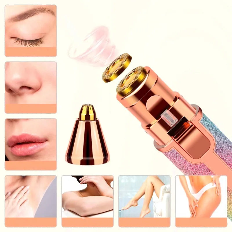 GlamTouch™ - Depilador Con Brillo 2 en 1 ✨