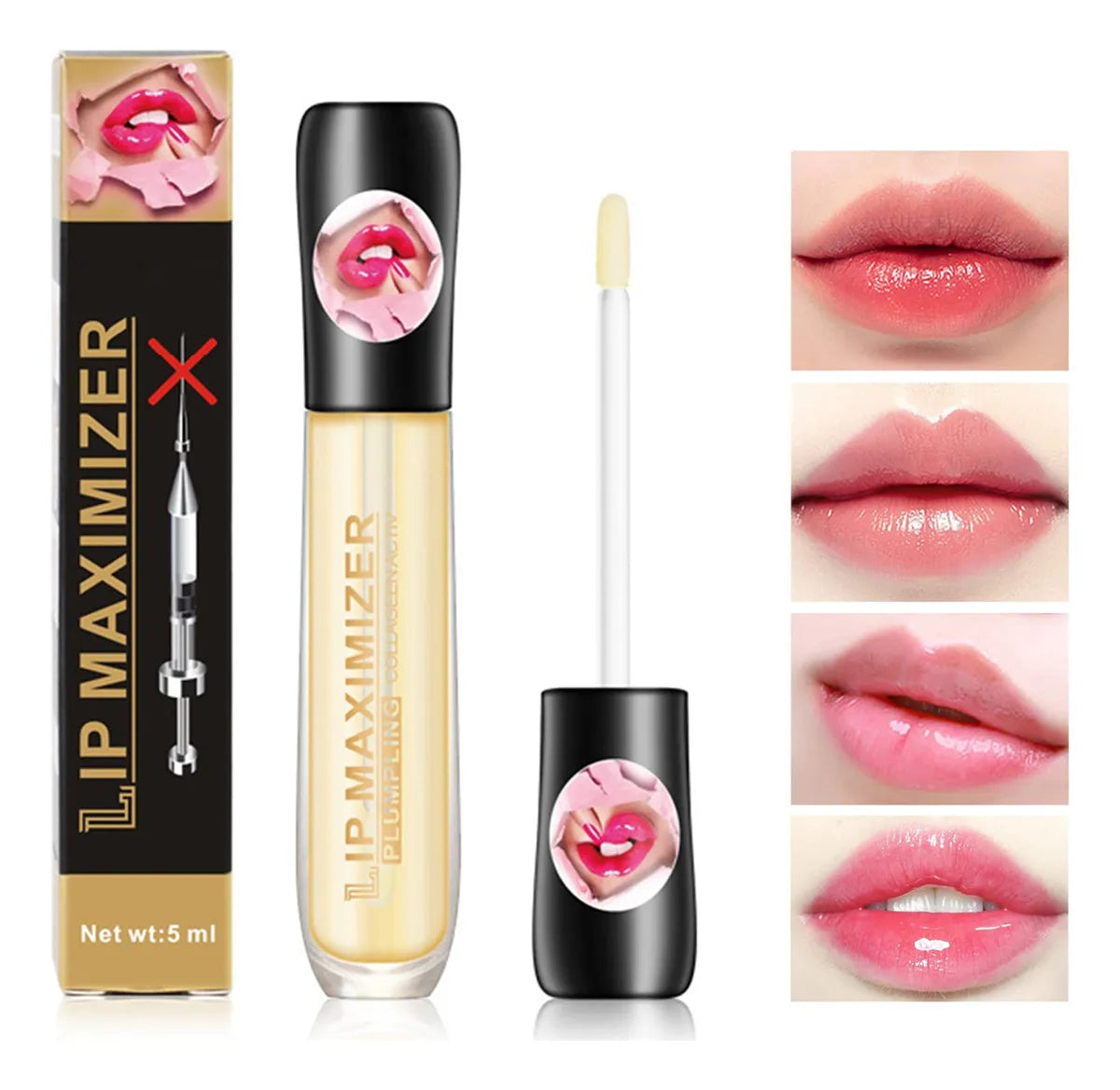 Kiss Beauty®️ Voluminizador de Labios con Brillo