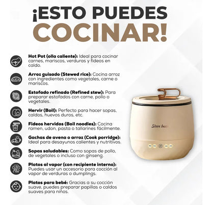 Olla Multifuncional Coreana + Ebook GRATIS🎁: Secretos de la Cocción Perfecta