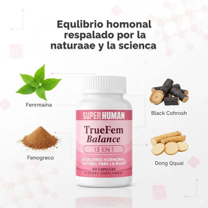 TRUE FEM®️ Balance – Equilibrio Hormonal y Bienestar Femenino