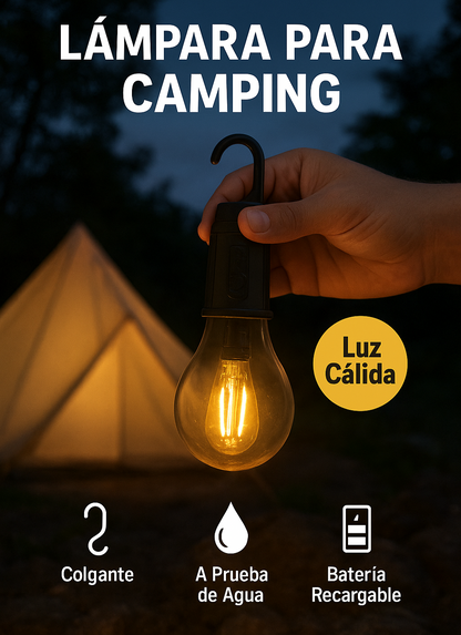PROMO 2X1 Ampolleta Solar Portátil – Luz Segura para Apagones y Aventuras