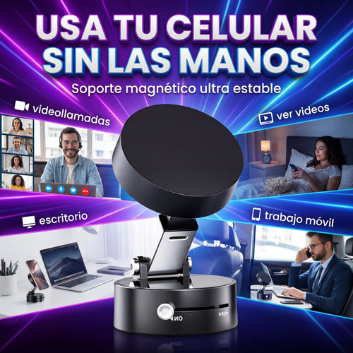 soporte magnético plegable para celular (tipo MagSafe/escritorio/mesa) + OBSEQUIO 🎁
