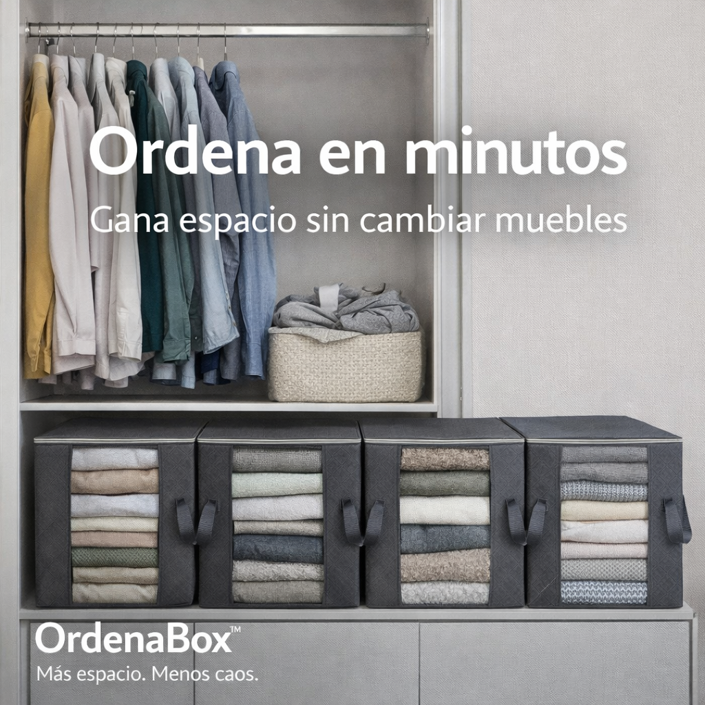 🟢 OrdenaBox™ “Más espacio. Menos caos.” + OBSEQUIO 🎁